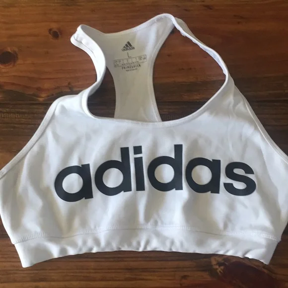 White adidas sports bra - Picture 1 of 3